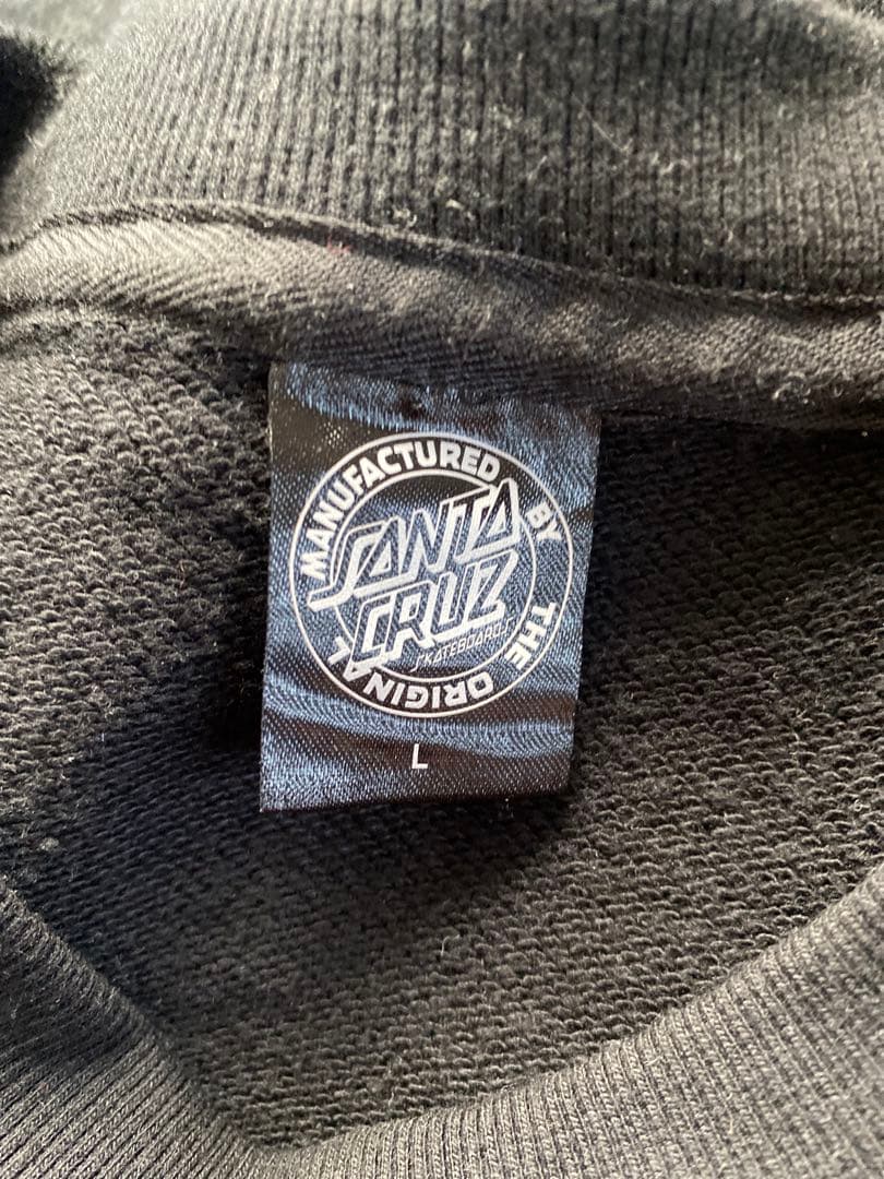 激レア SANTACRUZ スクリーミングハンド スウェット サイズL ブラック