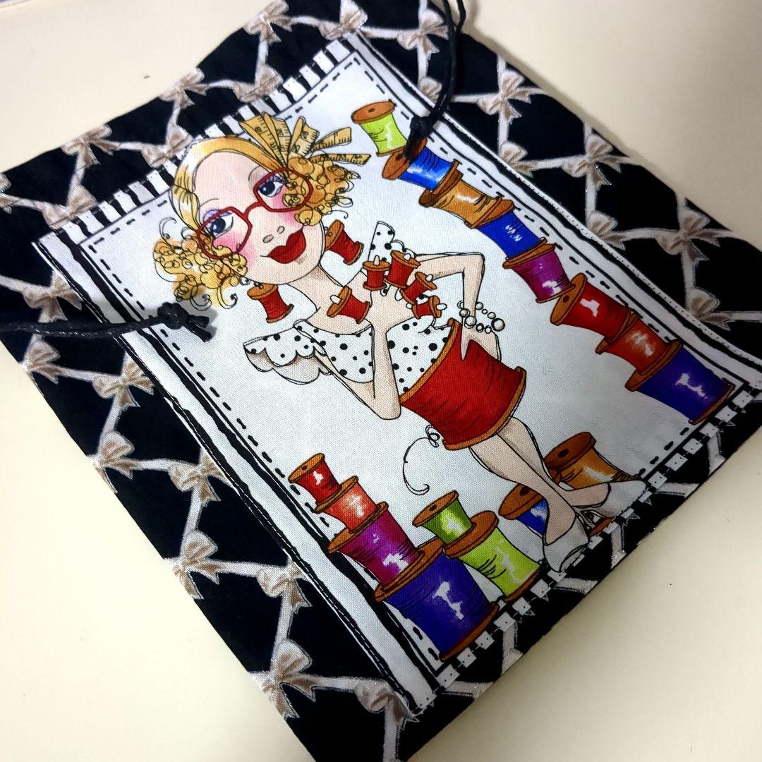 ロラライハリス　ハンドメイド　ボストン　バック　巾着袋