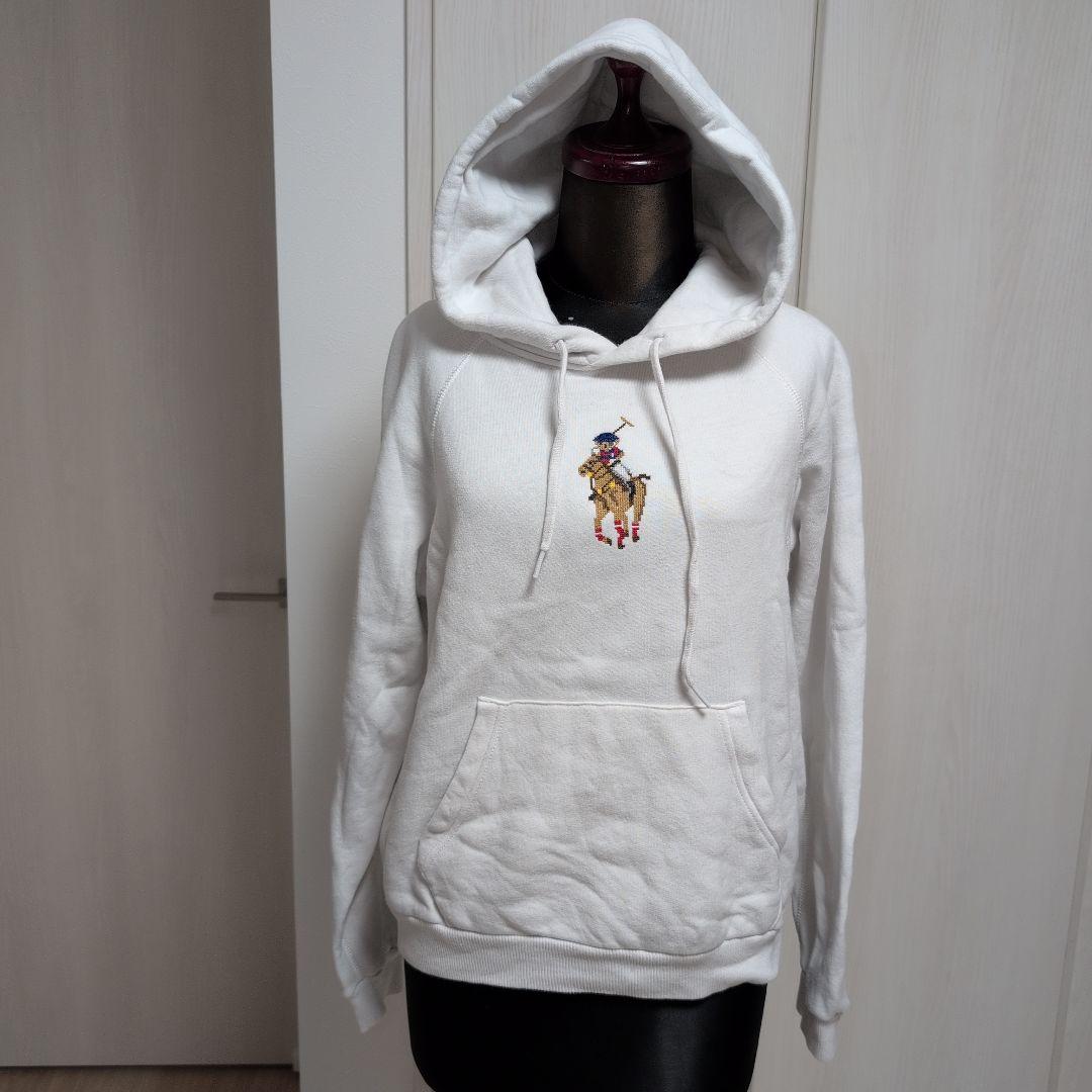 希少✨ラルフローレン　ポロベア　ビッグポニー　ホワイトパーカー M 限定　完売