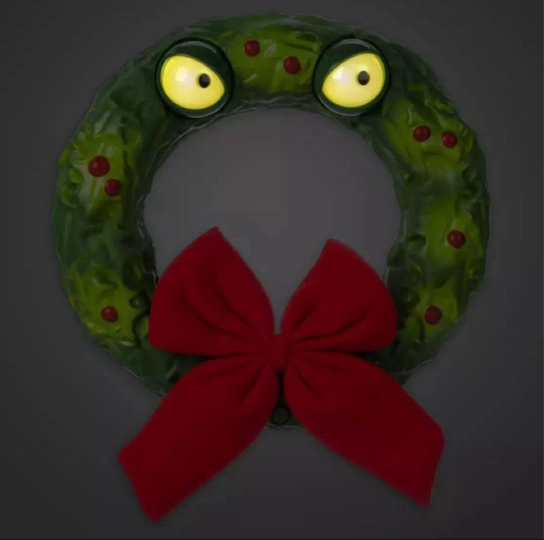 新品　光る　クリスマスリース　ナイトメアビフォアクリスマス