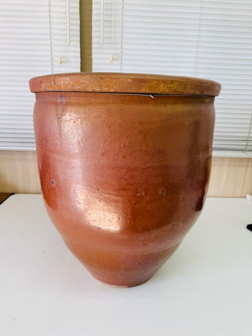 水甕　壺　陶器　メダカ鉢　金魚鉢　ガーデニング　火鉢 睡蓮鉢 陶器製 大型