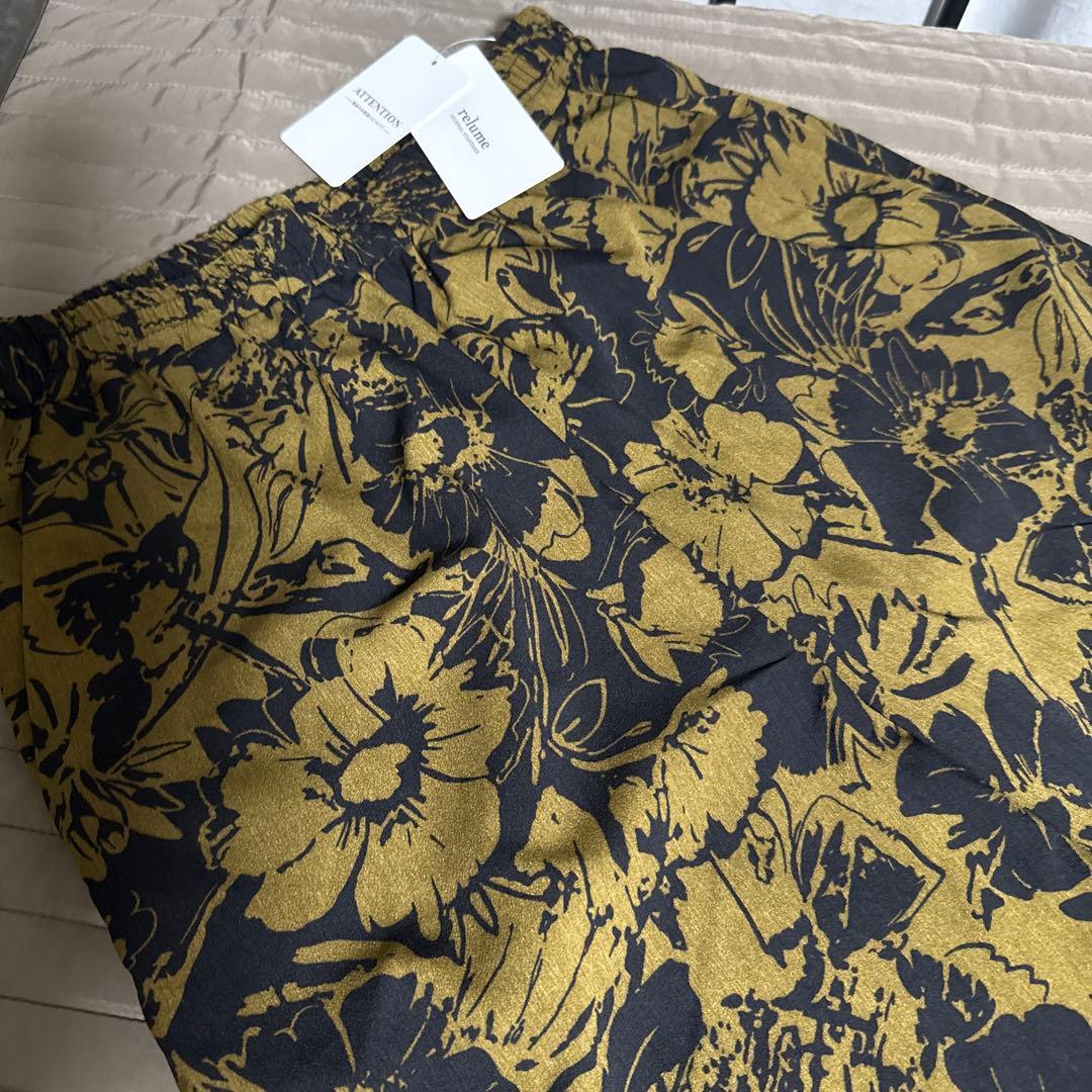 ジャーナルスタンダードレリューム　コントラストフラワープリントパンツ新品