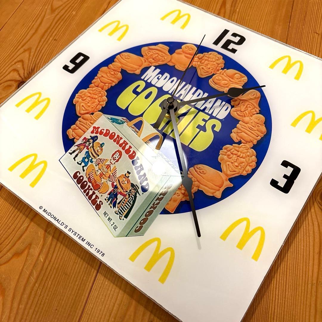 レア！　1978年　マクドナルドランド　クッキー　クロック　時計　看板　グリマス