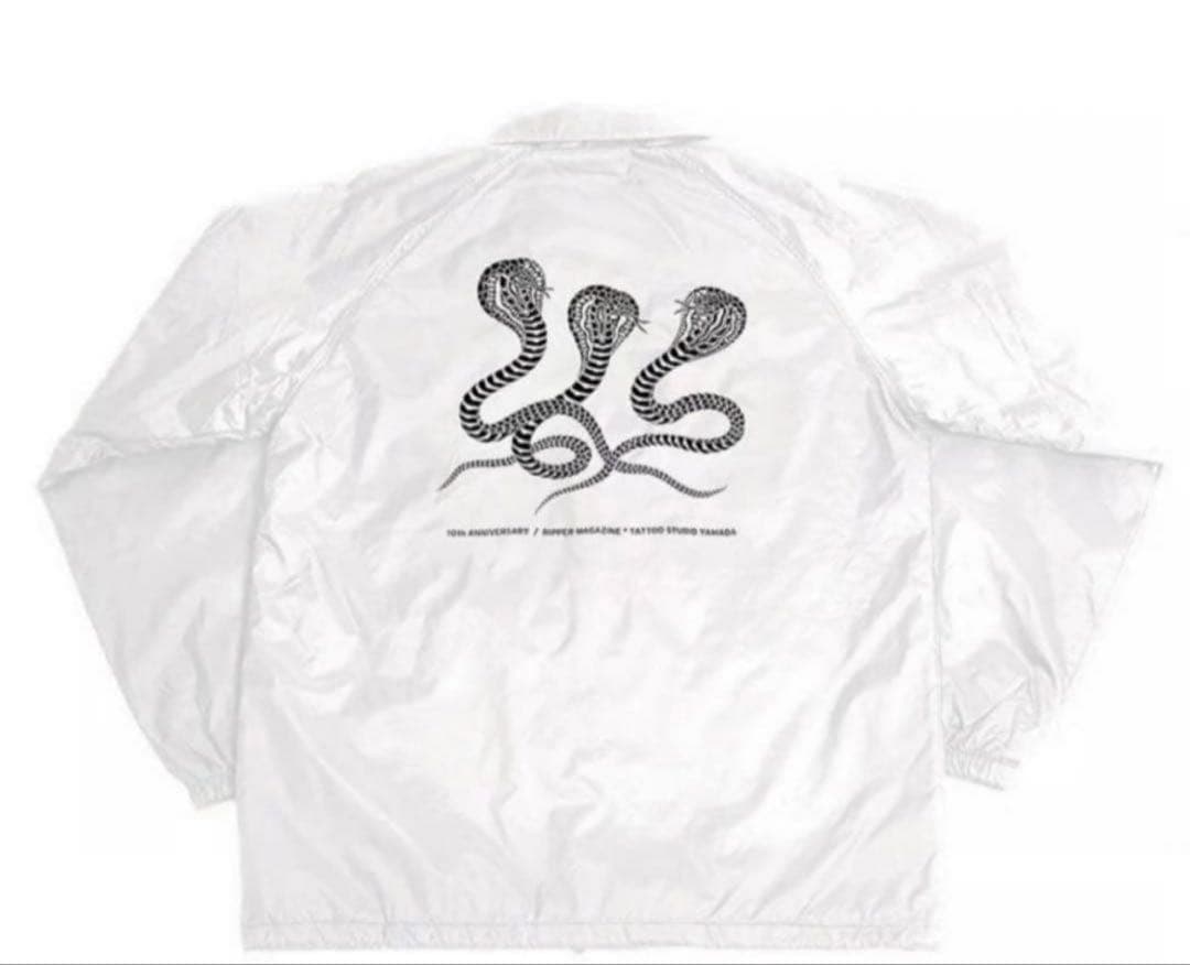 tattoostudioyamada コーチジャケット ホワイト M