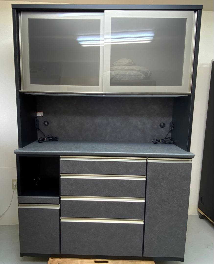 ニトリ キッチンボード ラピス2 BK クローチェ