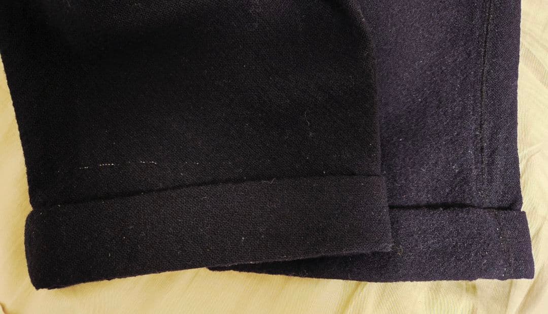 AD2002 COMME des GARCONS HOMME 銀糸混ウールパンツ