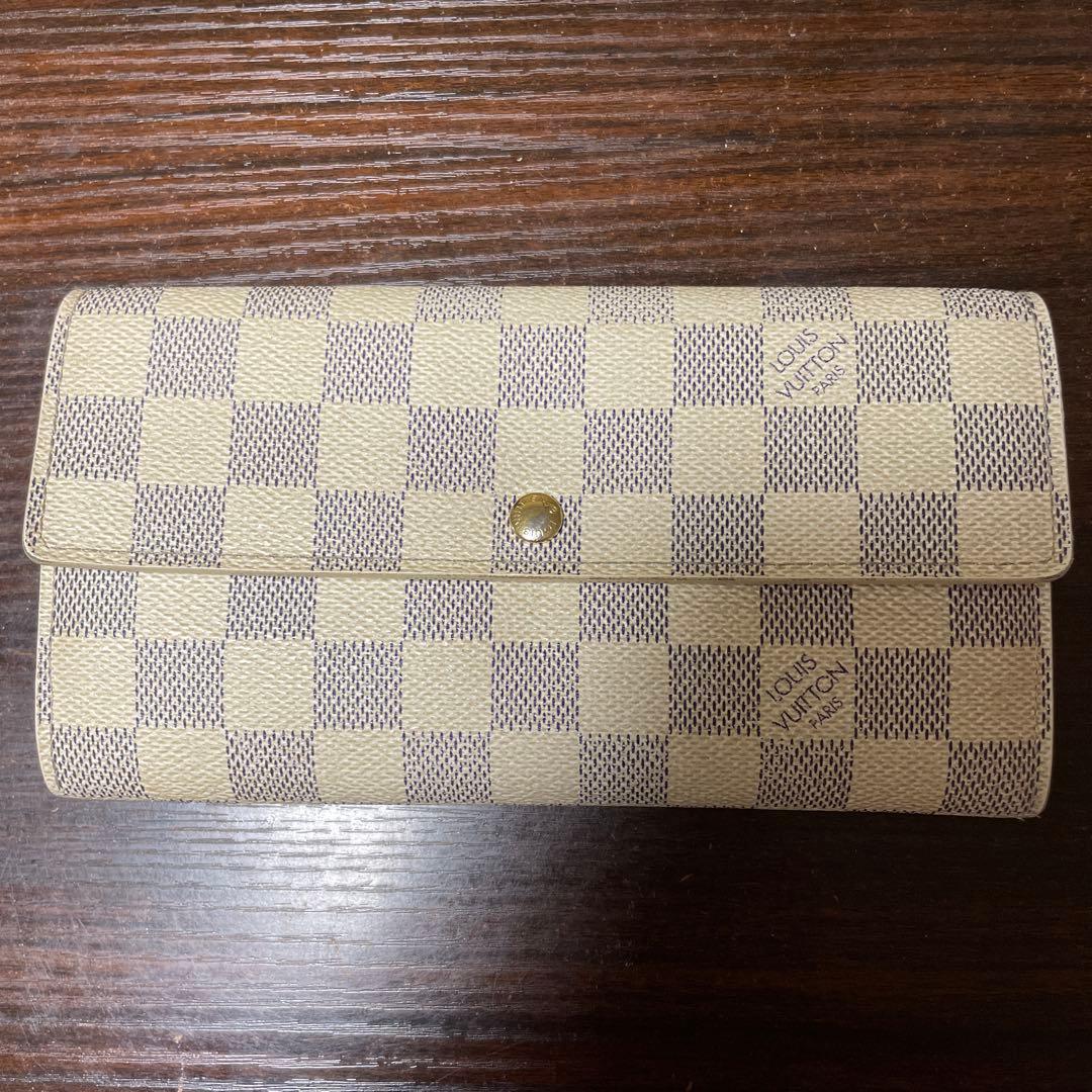 LOUIS VUITTON ルイスビトン ダミエ白長財布