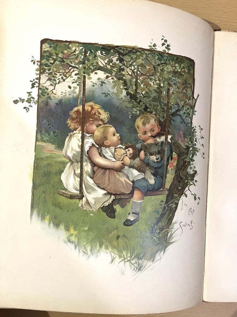 No.409希少 古書 洋書 絵本 児童書　アンティーク　ビクトリア　詩集　童謡