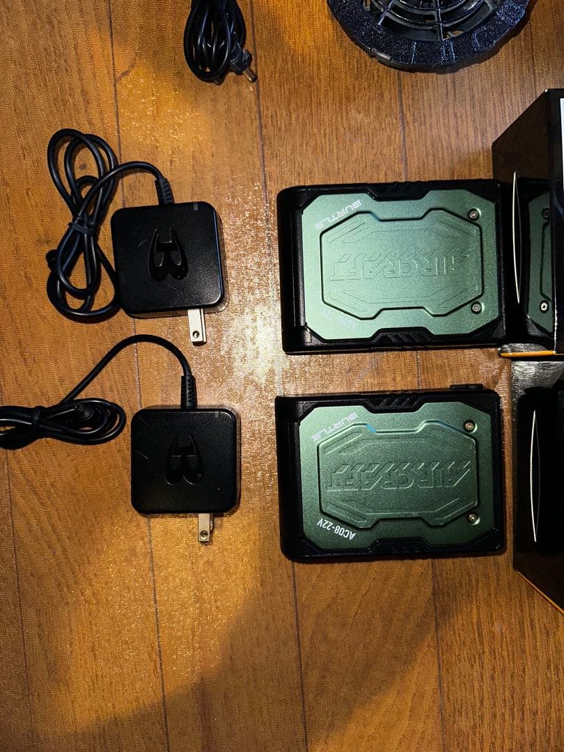 空調服バートルバッテリーファンセット22V バッテリーカーキ色(レア)