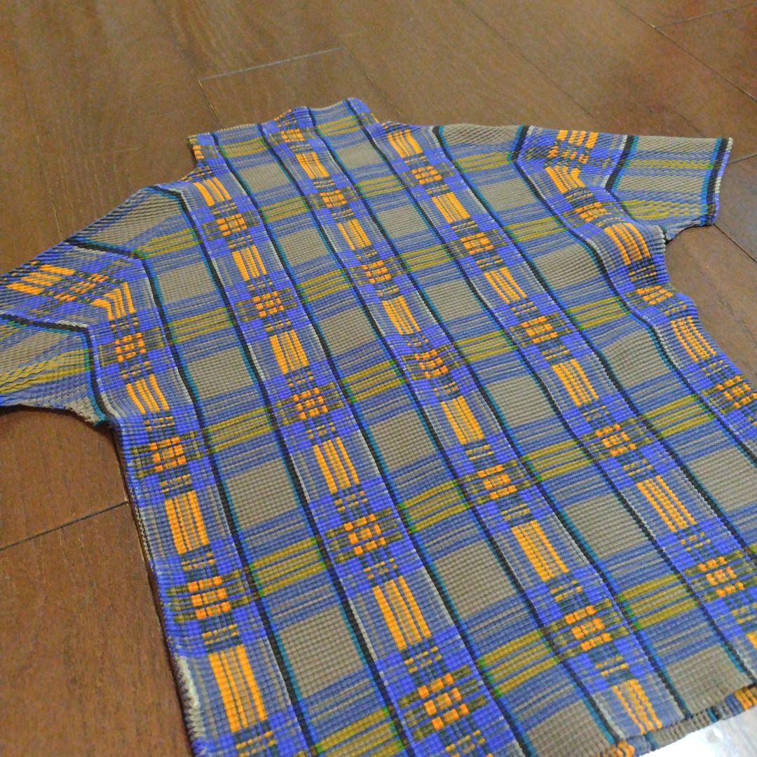 ISSEY MIYAKE PLEATS PLEASE カットソー チェック L