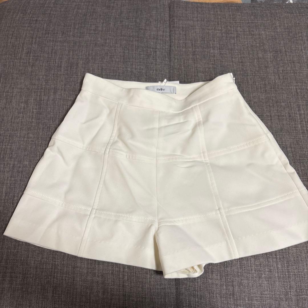 sheller シェリエ　ウィンドウチェック　ショートパンツ