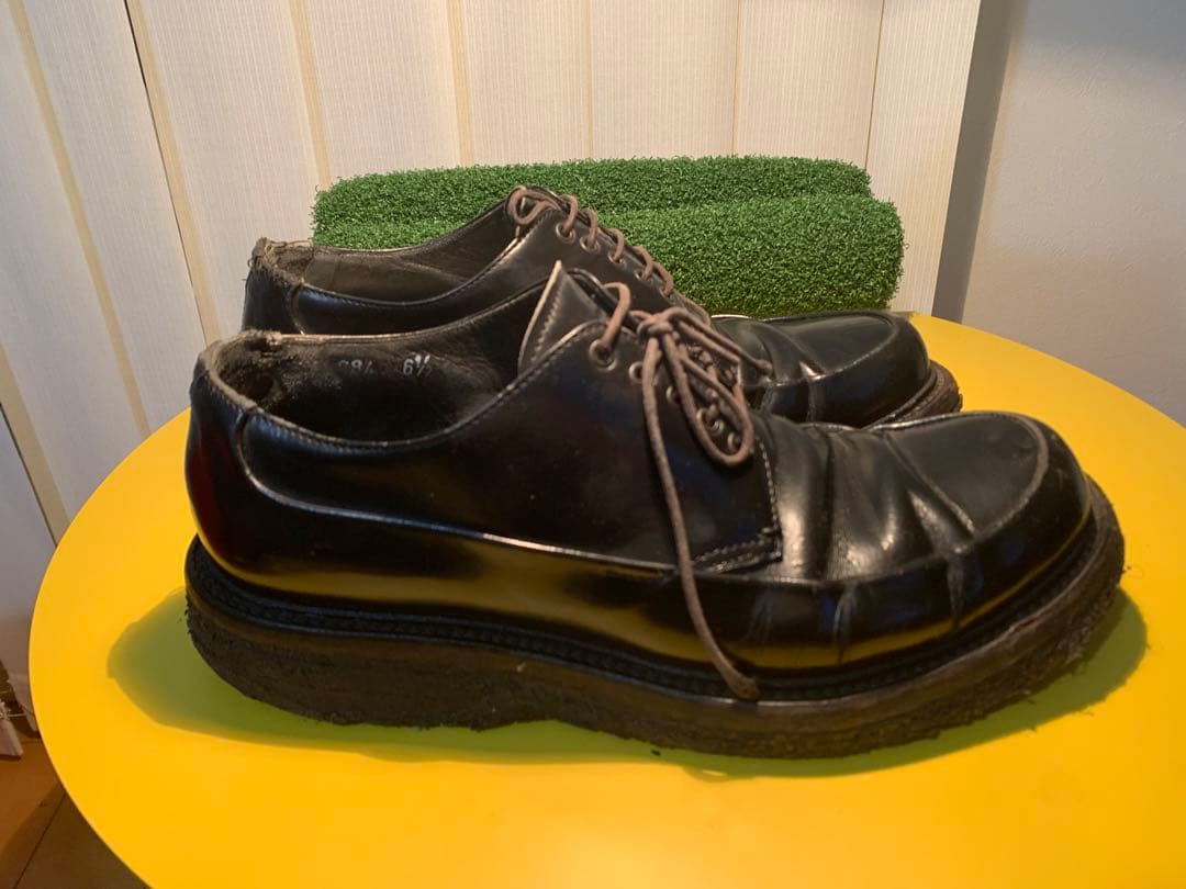 Archive　PRADAプラダ レザーシューズ 希少厚底ラバー