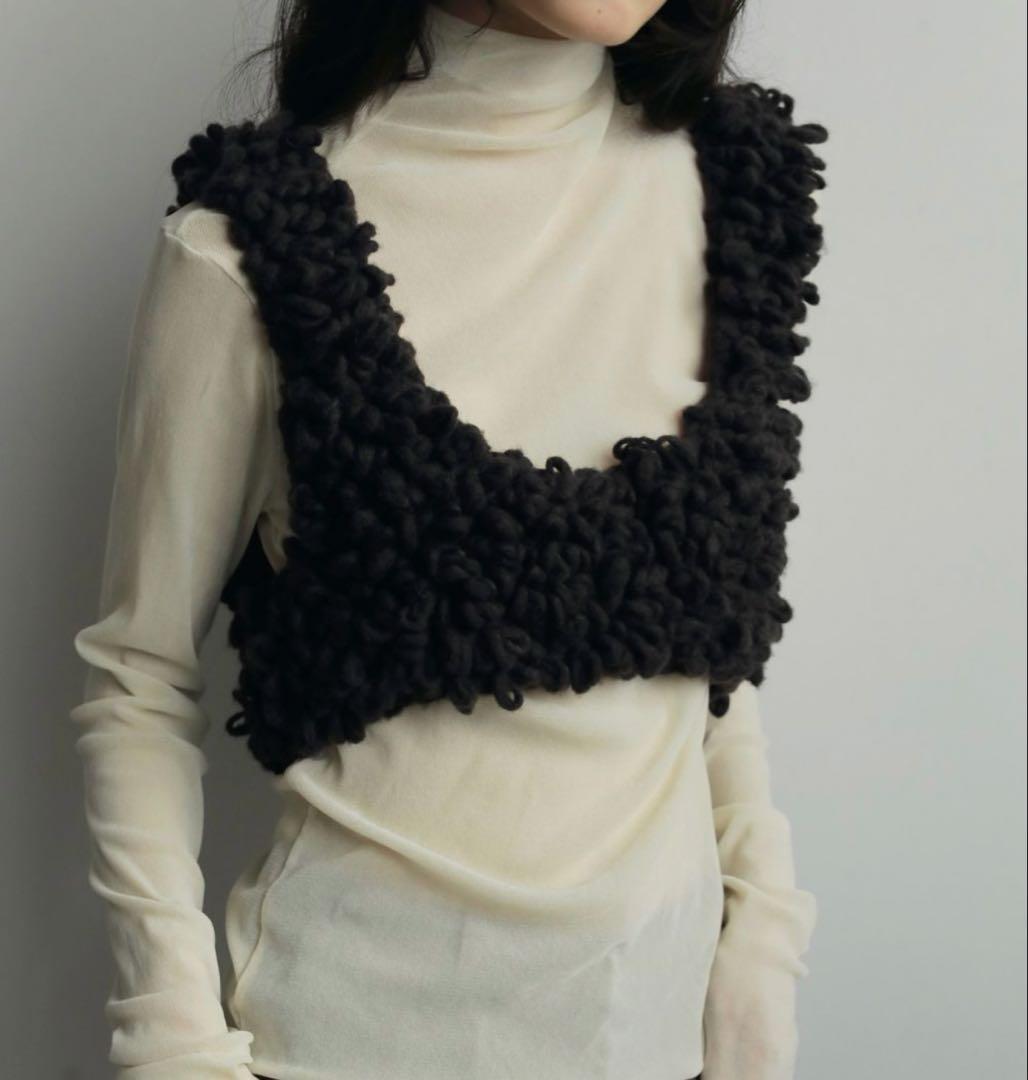 新品未使用☆アンヌーク　Loop Knit Vest ブラウン