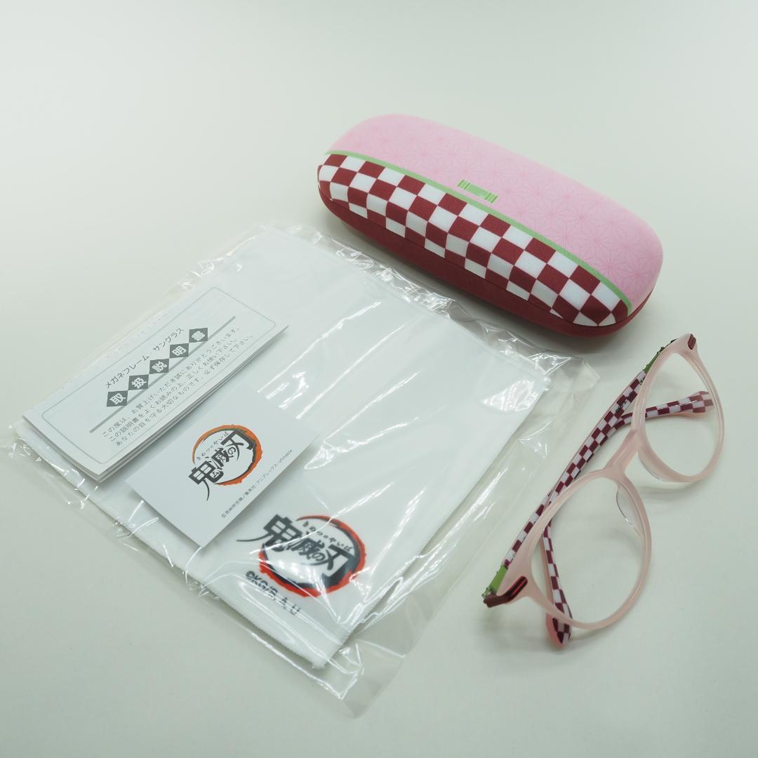 新品未使用 鬼滅の刃 竈門禰豆子 モデル ブルーライトカット 伊達メガネ