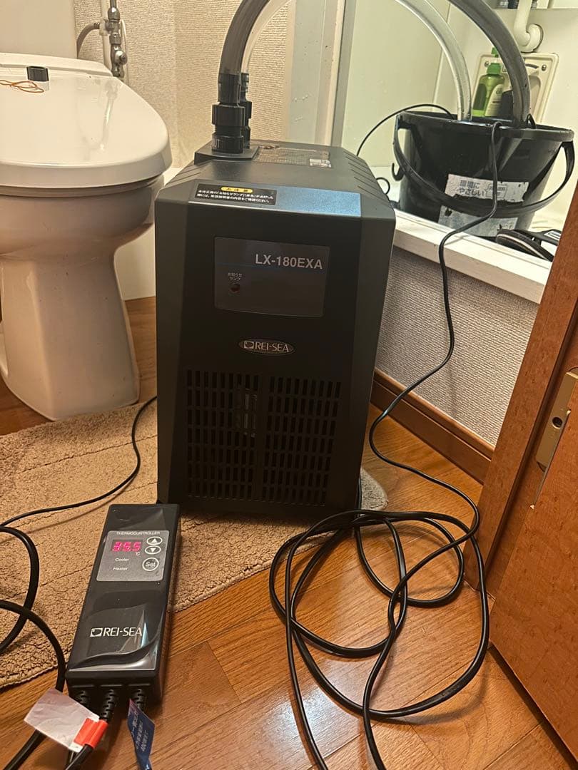 美品　レイシークーラー180EXA + サーモコントローラーセット