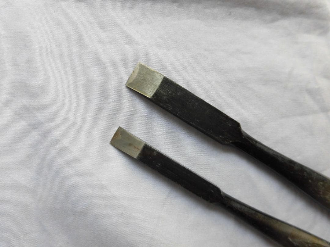 共柄　盆栽用彫刻刀　 平２本セット