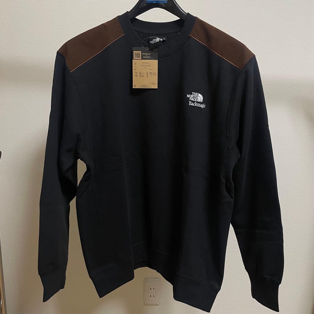 ノースフェイス Backmagic限定 Sweat Crew【L】ブラック 黒