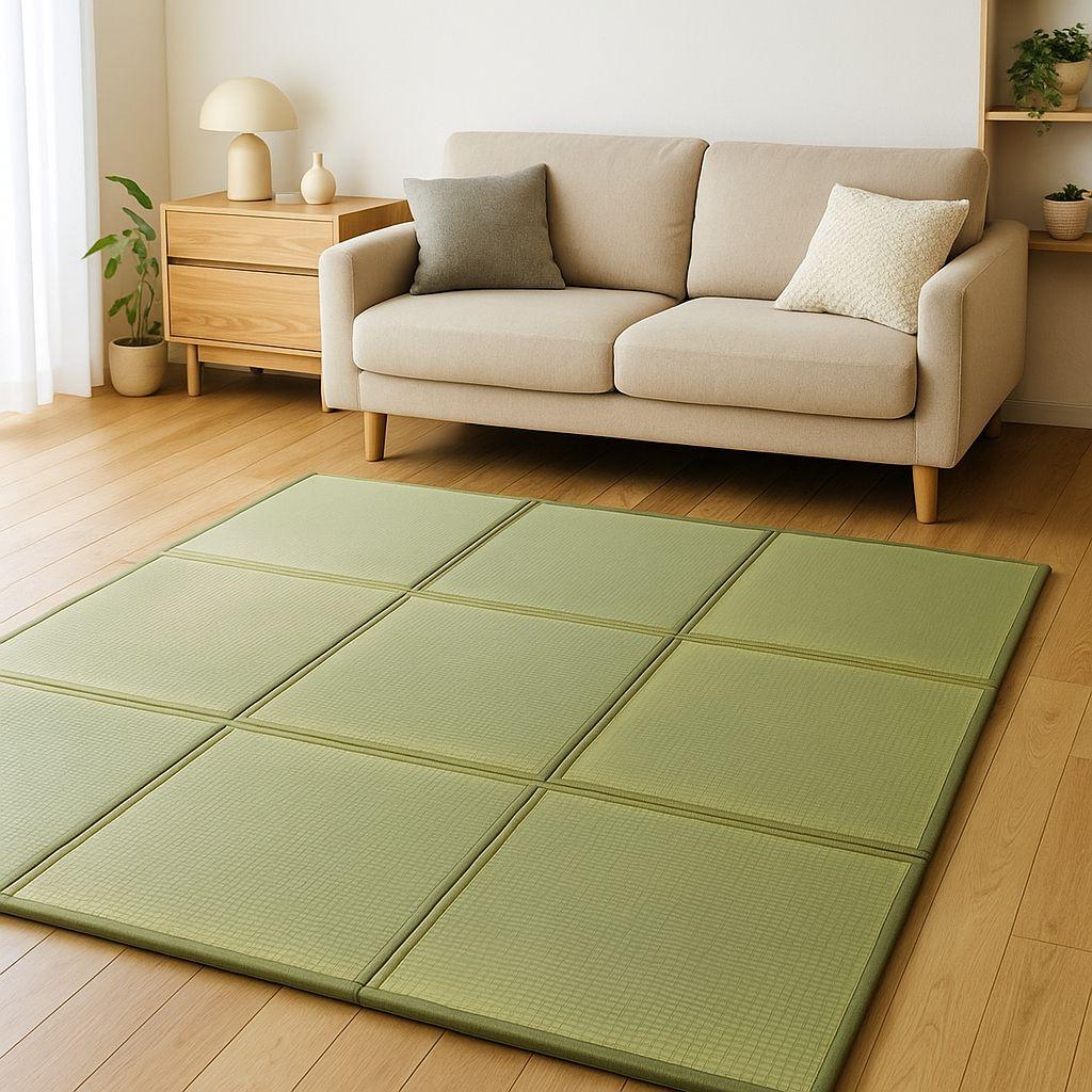 い草の匂いする。置き畳 3連ユニット畳 パタパタ畳 82×246cm×3枚セット