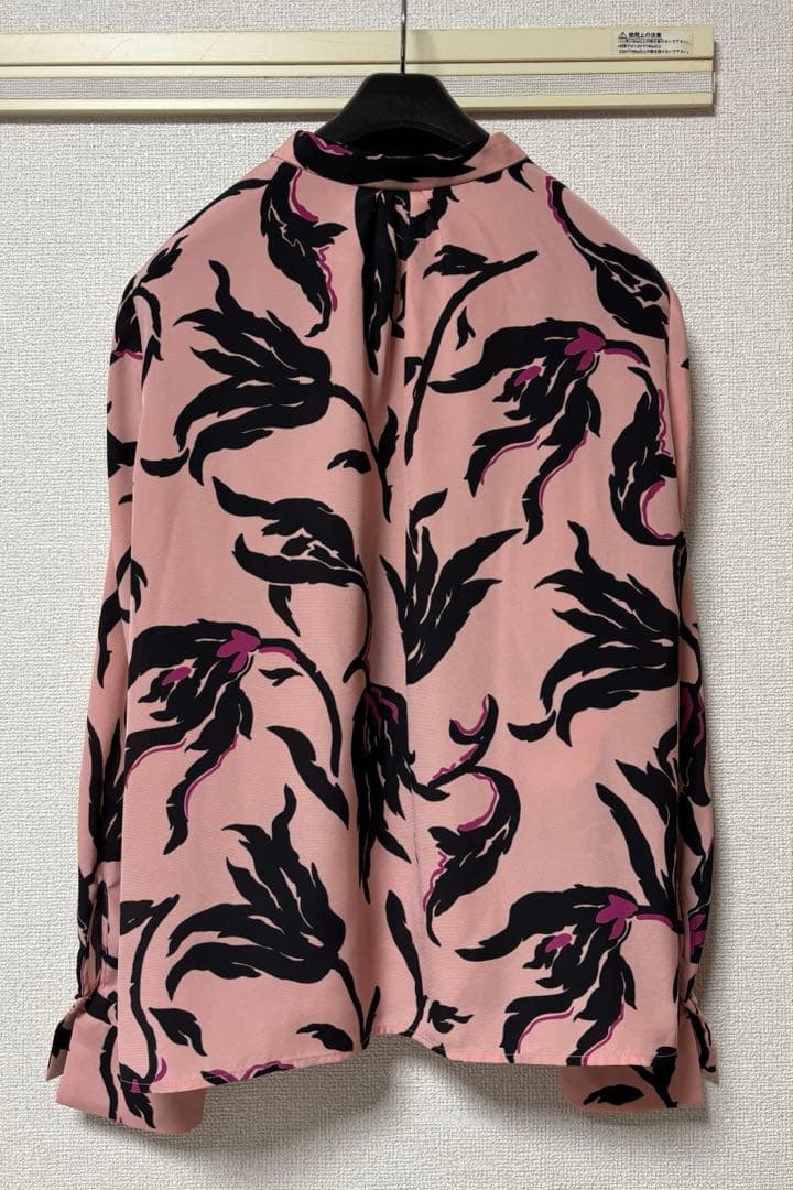 ピンキーアンドダイアン◆フラワープリントブラウス ピンク 38