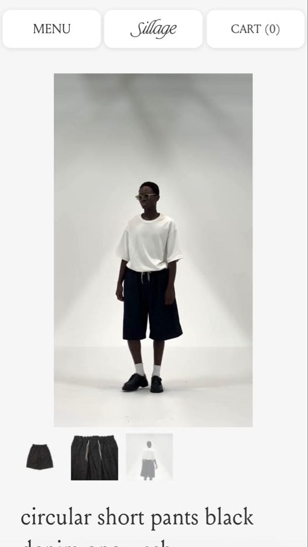 Sillage ダークグレーデニムウォッシュ