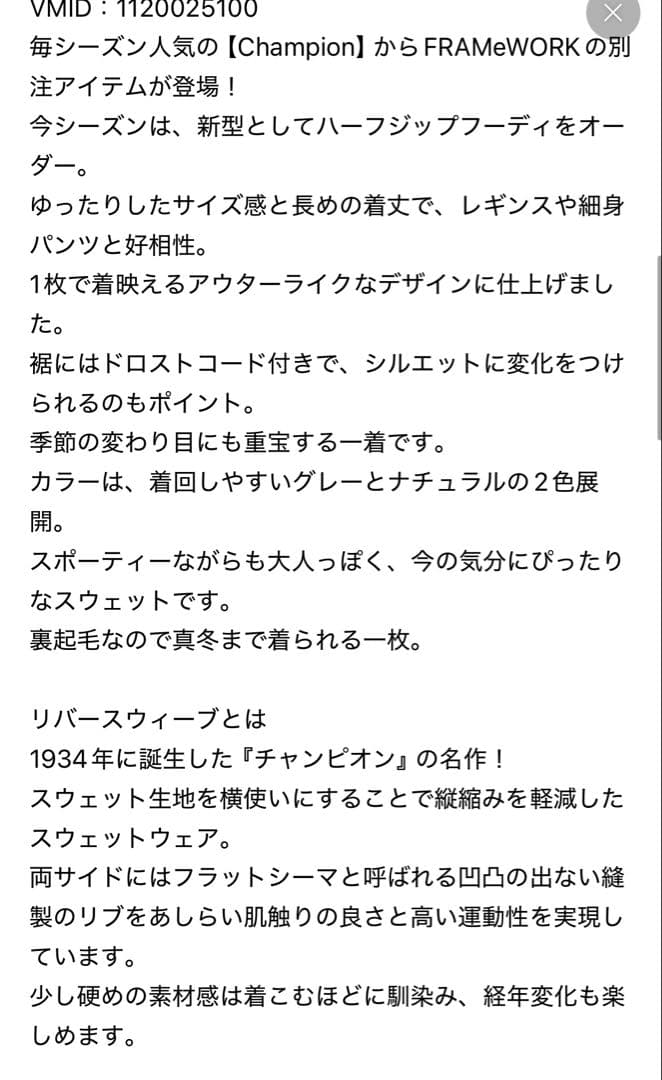 フレームワーク　チャンピオン別注