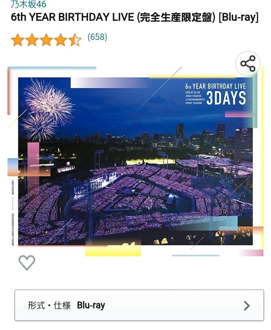 乃木坂46 6th year birthday live (ブルーレイ)