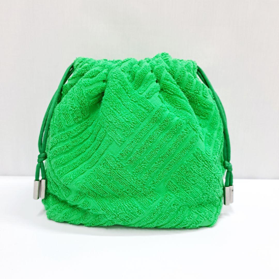 BOTTEGA VENETA ボッテガ ポーチ 緑 巾着 niko∞2525
