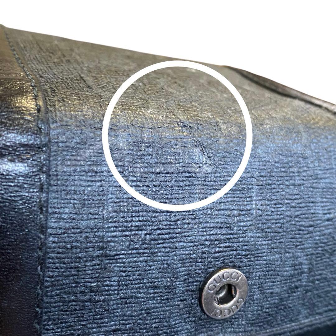 GUCCI キーケース　黒　レザー　キャンパス　美品　レディース　メンズ　グッチ