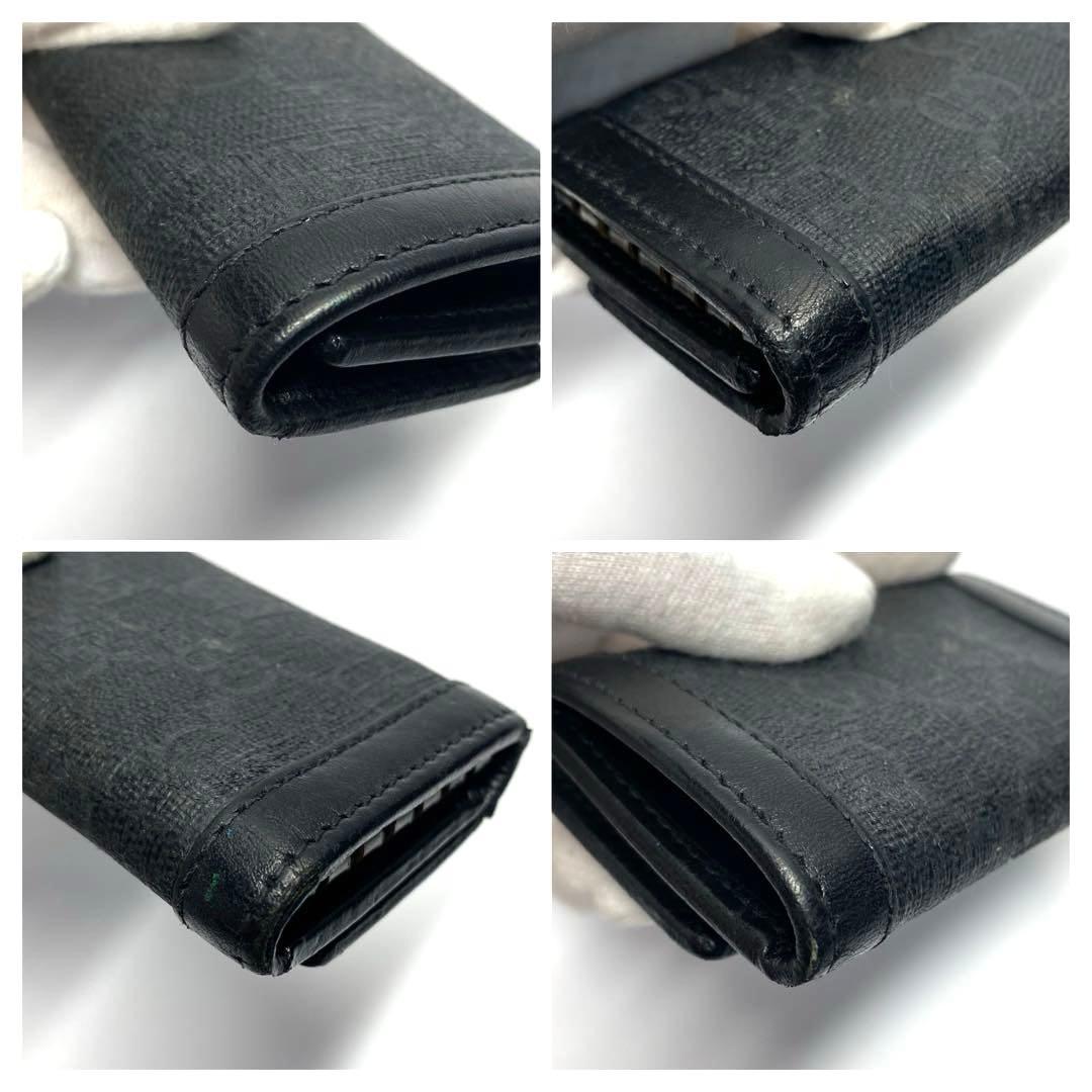 GUCCI キーケース　黒　レザー　キャンパス　美品　レディース　メンズ　グッチ