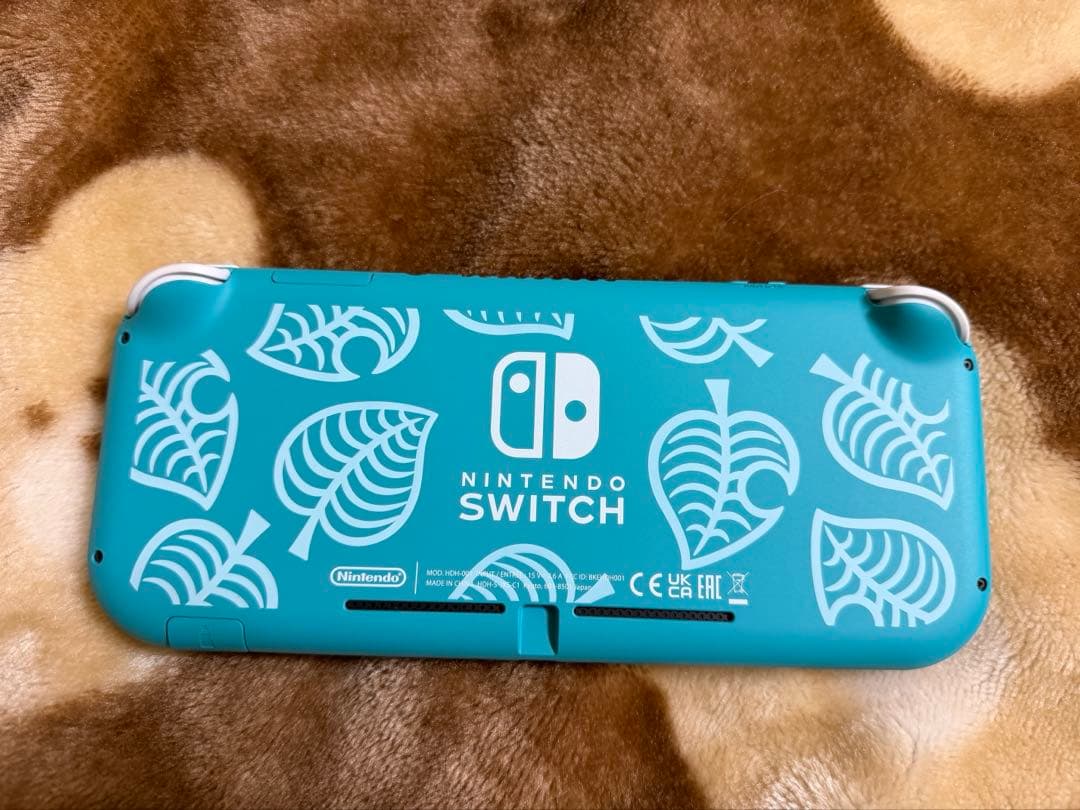 ニンテンドースイッチ switch lite どうぶつの森 アロハ柄 ターコイズ