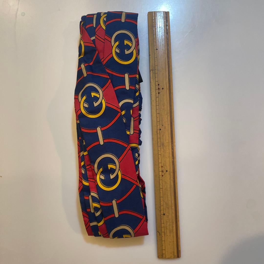 【GUCCI 】シルク ヘアバンド ロゴパターン！