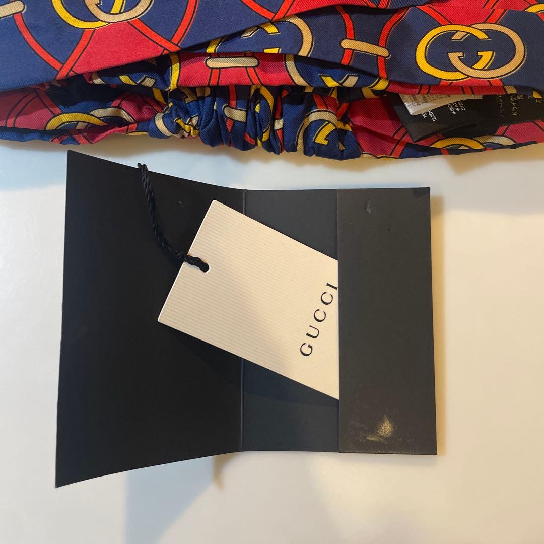 【GUCCI 】シルク ヘアバンド ロゴパターン！