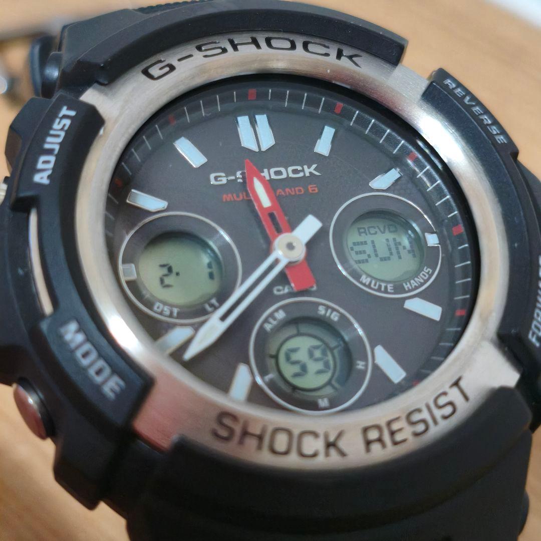 新品同様 カシオ G-SHOCK AWG-M100-1AJF 電池新品異常無し