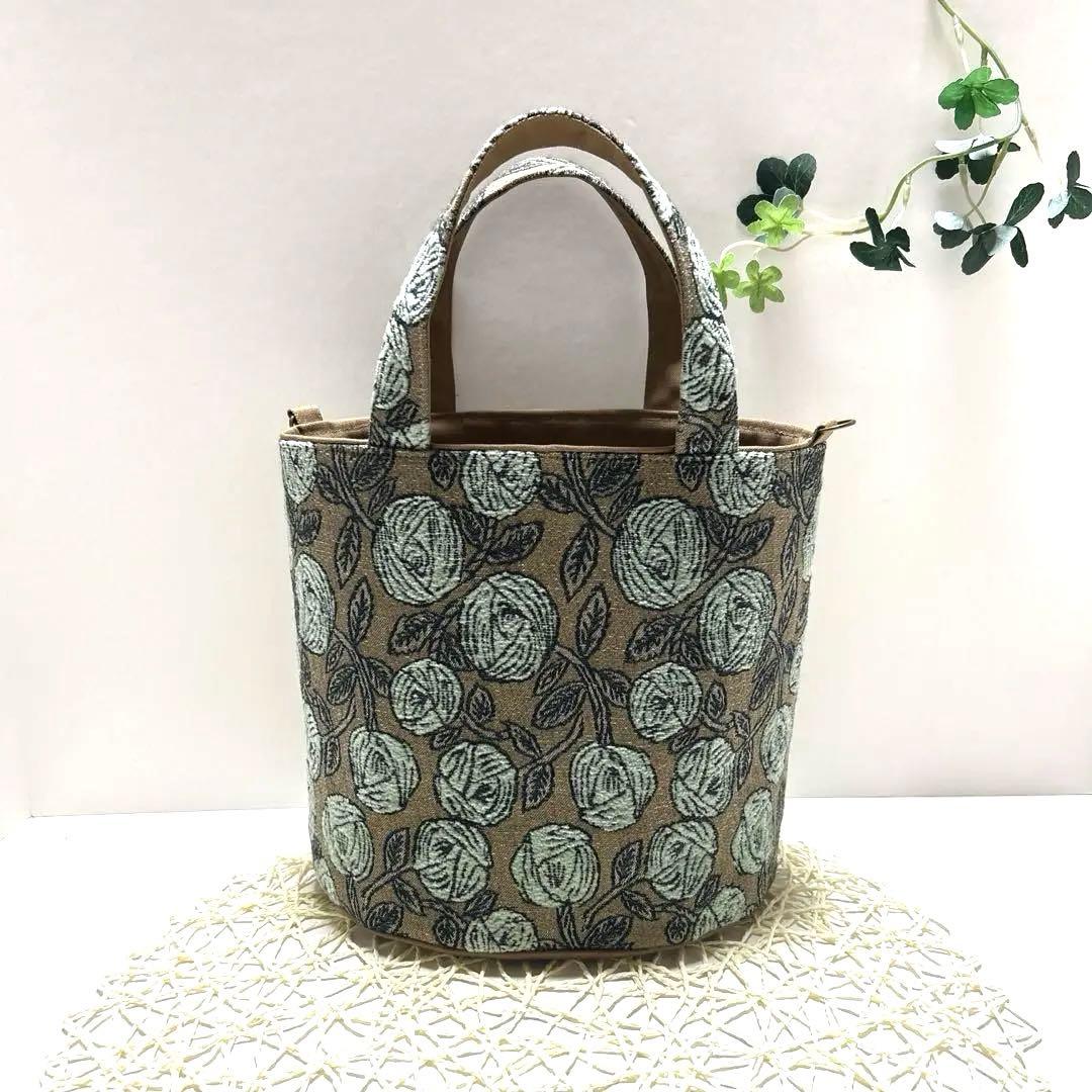 ミナペルホネンオパール底トートバッグ　ハンドメイド