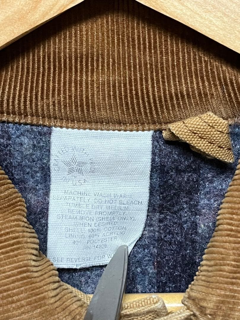 80sカーハートCarhartt フェードカバーオールブランケット　サイズ不明