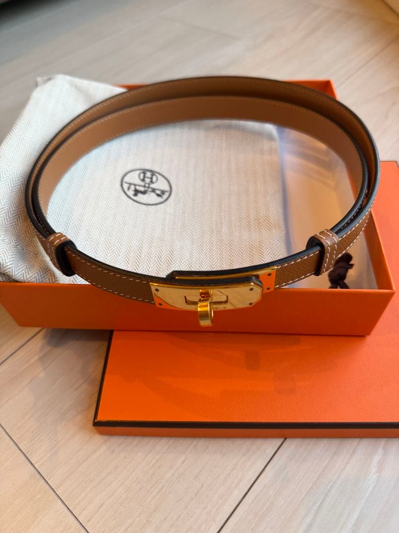 M様☆HERMES ケリーベルト/ ゴールド
