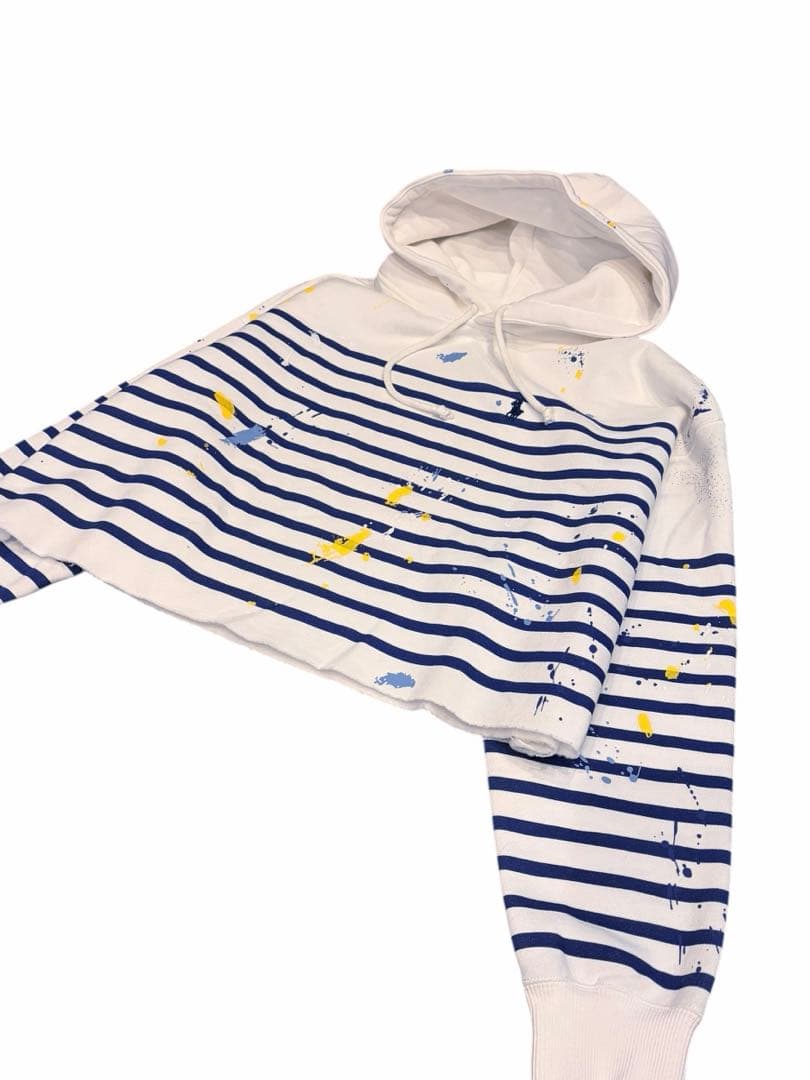 【新品】ポロラルフローレン大人気ペイントショートパーカー 裏起毛