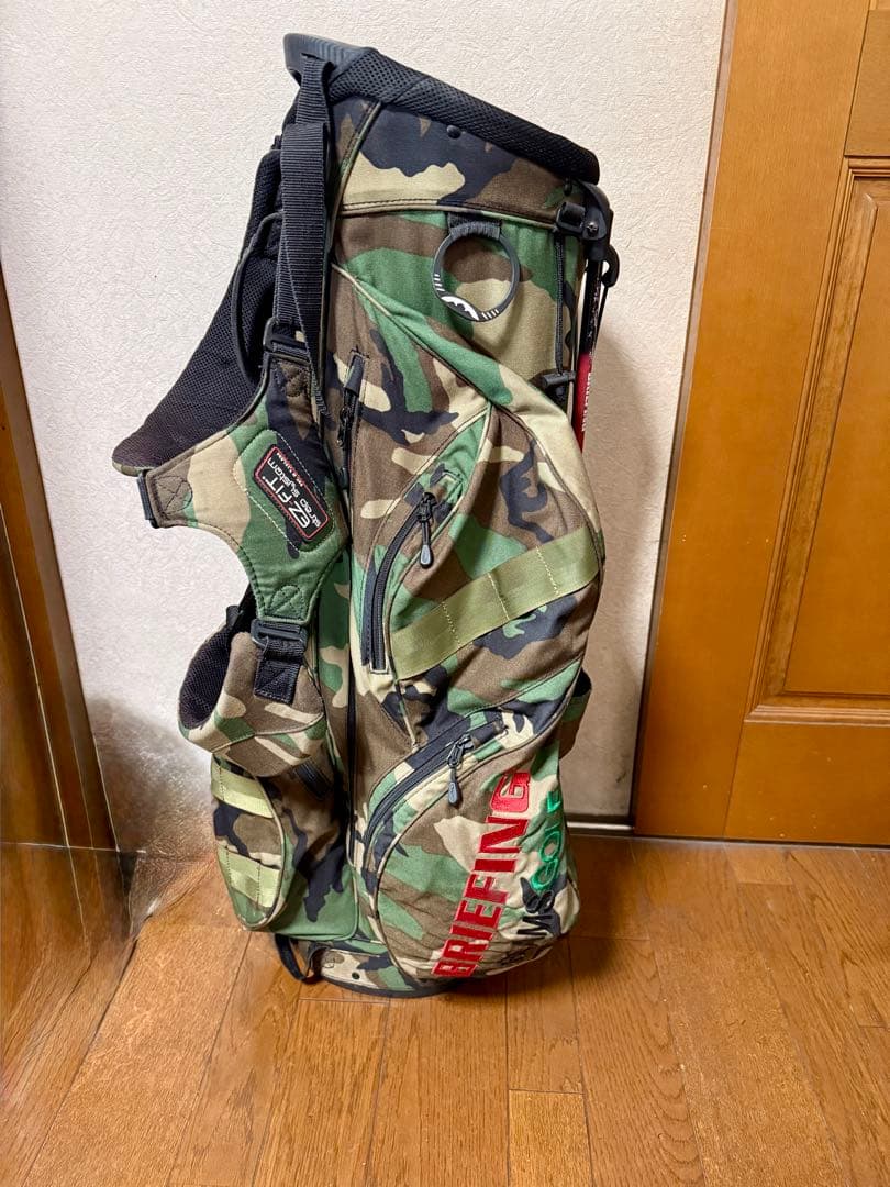 訳ありBeams Golf+BRIEFINGコラボ　迷彩キャディバッグ