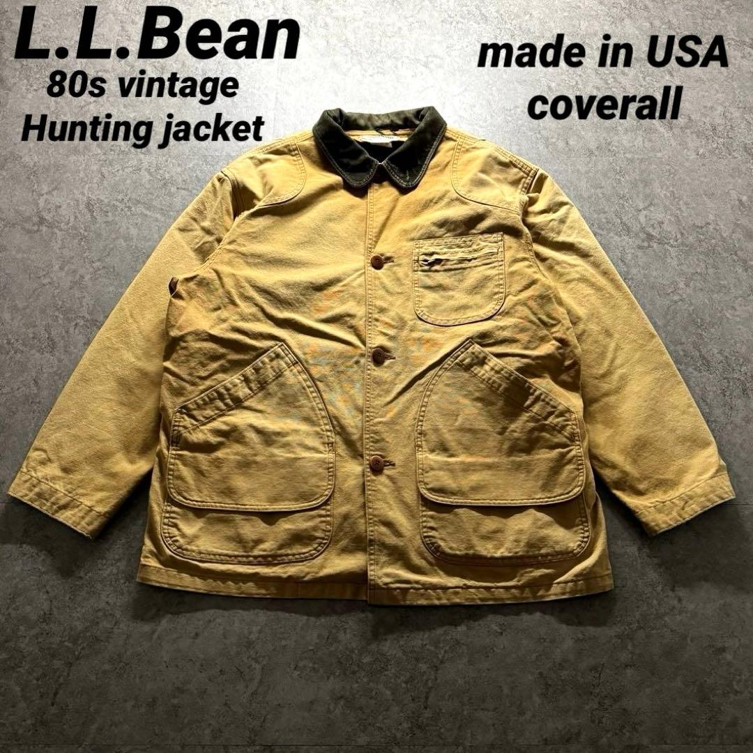 【80s vintage】L.L.Bean L ハンティングジャケット　USA製