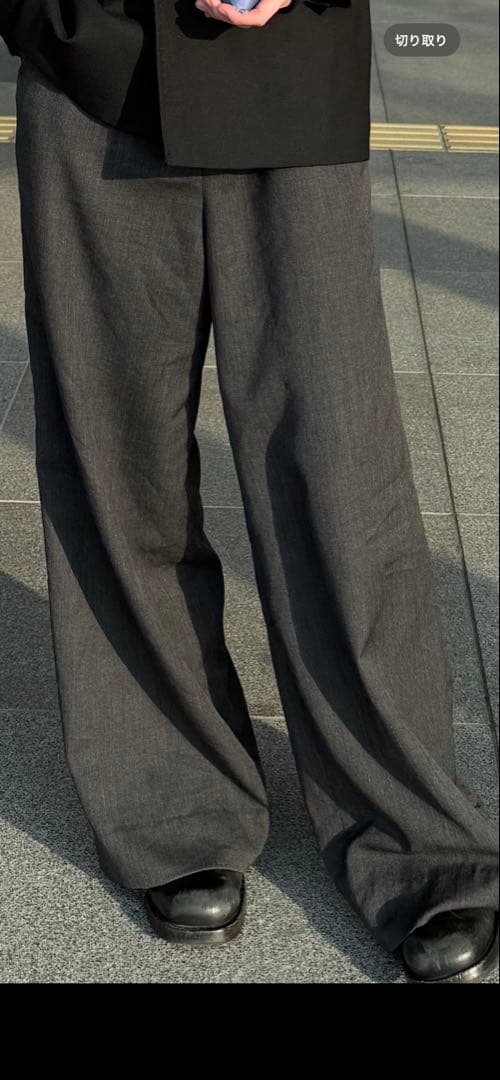 MASU ワイドスラックス　24aw グレー