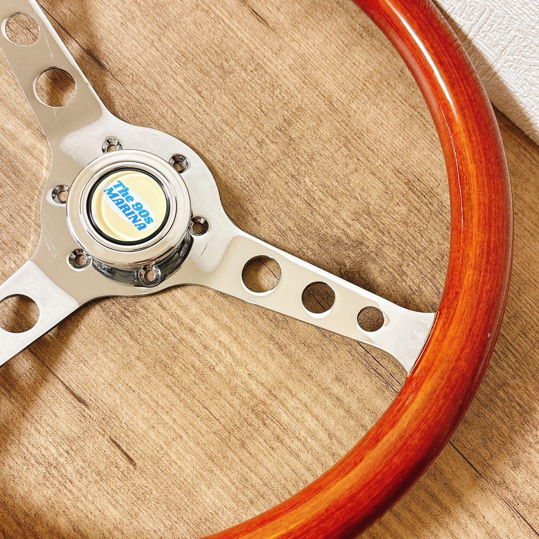 ウッドハンドル　ウッドステアリング　38cm アメリカン　USDM 旧車