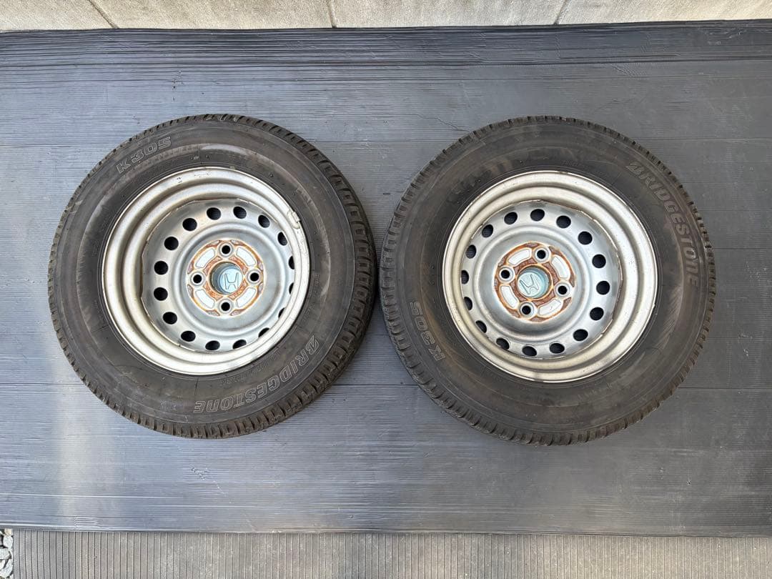 軽バン軽トラ アクティ K305 145/80R12 ２本送料込み⛰️