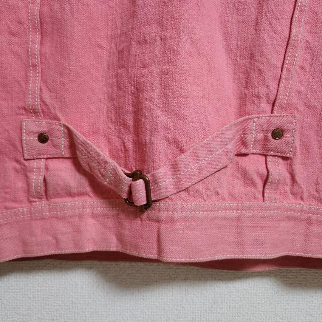 鈍足ドリブラー YAMANE EVISU デニムジャケット M ピンク
