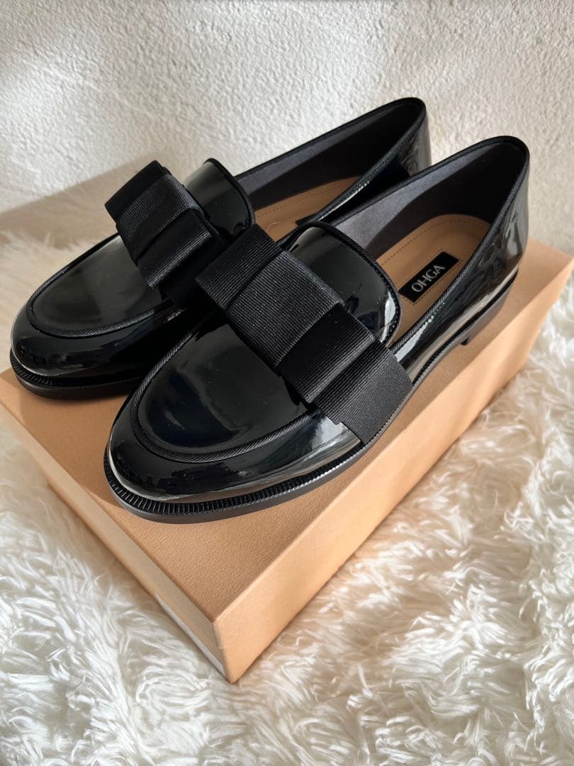 ((♡♡))OHGA RIBON LOAFER 22.5cm 新品