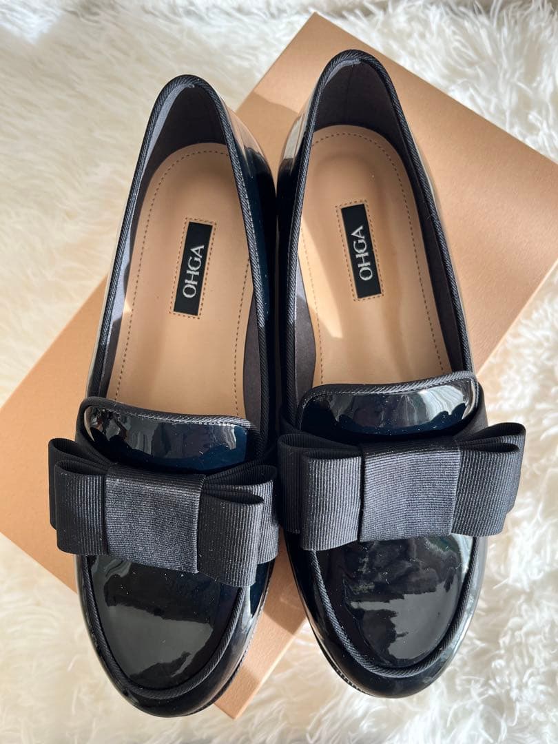 ((♡♡))OHGA RIBON LOAFER 22.5cm 新品