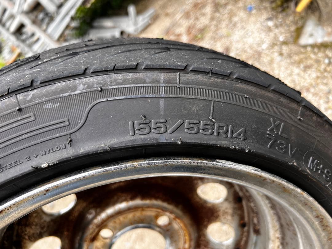 希少 CT&W スチールホイール 14インチ 6J＋30 PCD100 4穴