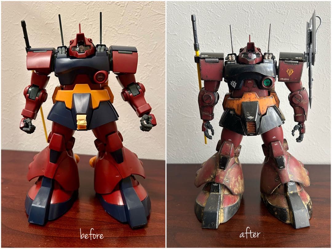 ガンプラ 【塗装済み完成品】MG 1/100 ドワッジ改 デザート・ロンメル機