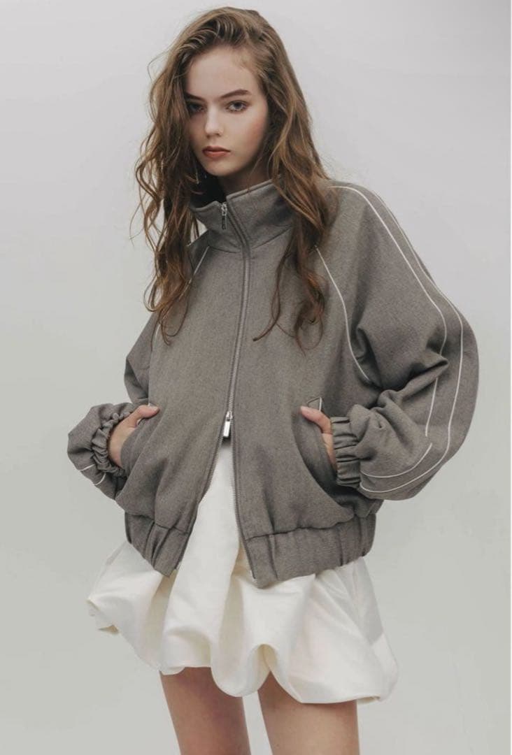 ジャケット・アウター thetoe Brixton track jacket GRAY