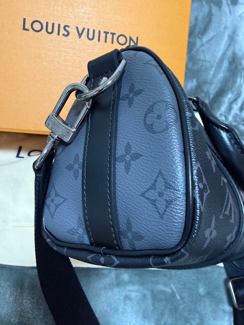 LOUIS VUITTON ブラック キーポル　バンドリエール　25 美品
