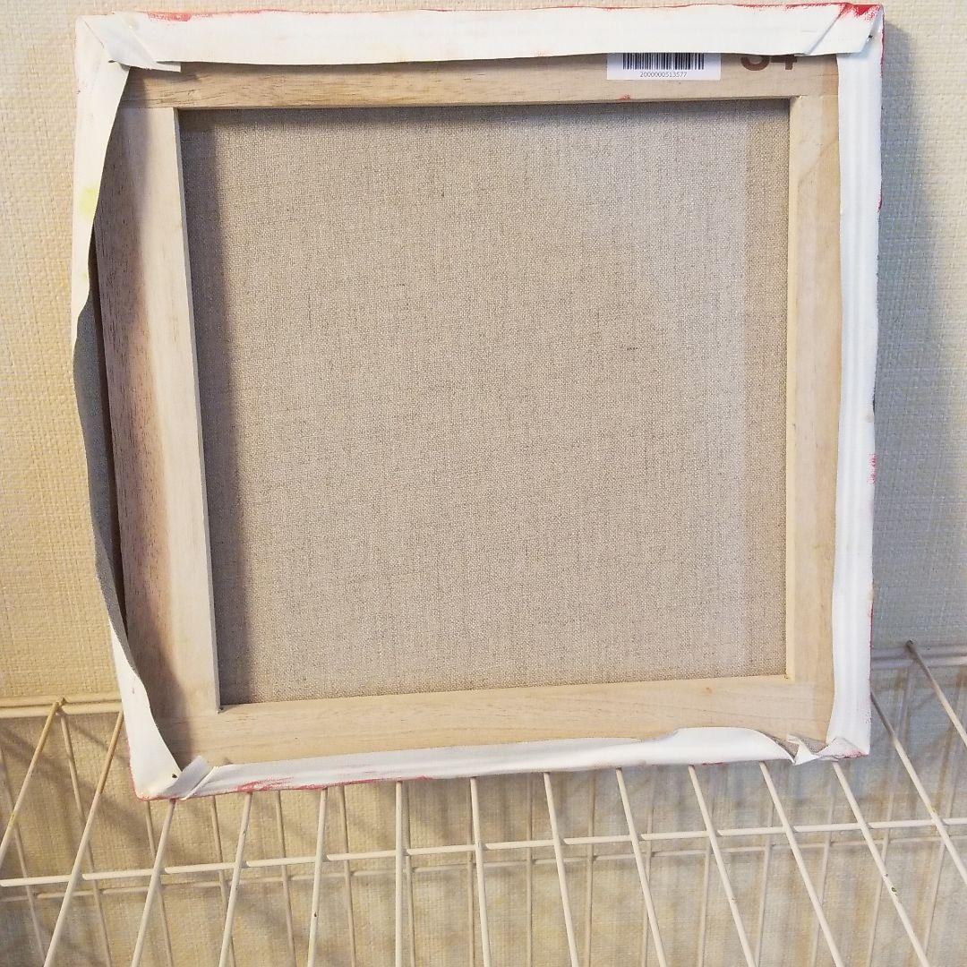 油絵　卵のふ化を見る鳥